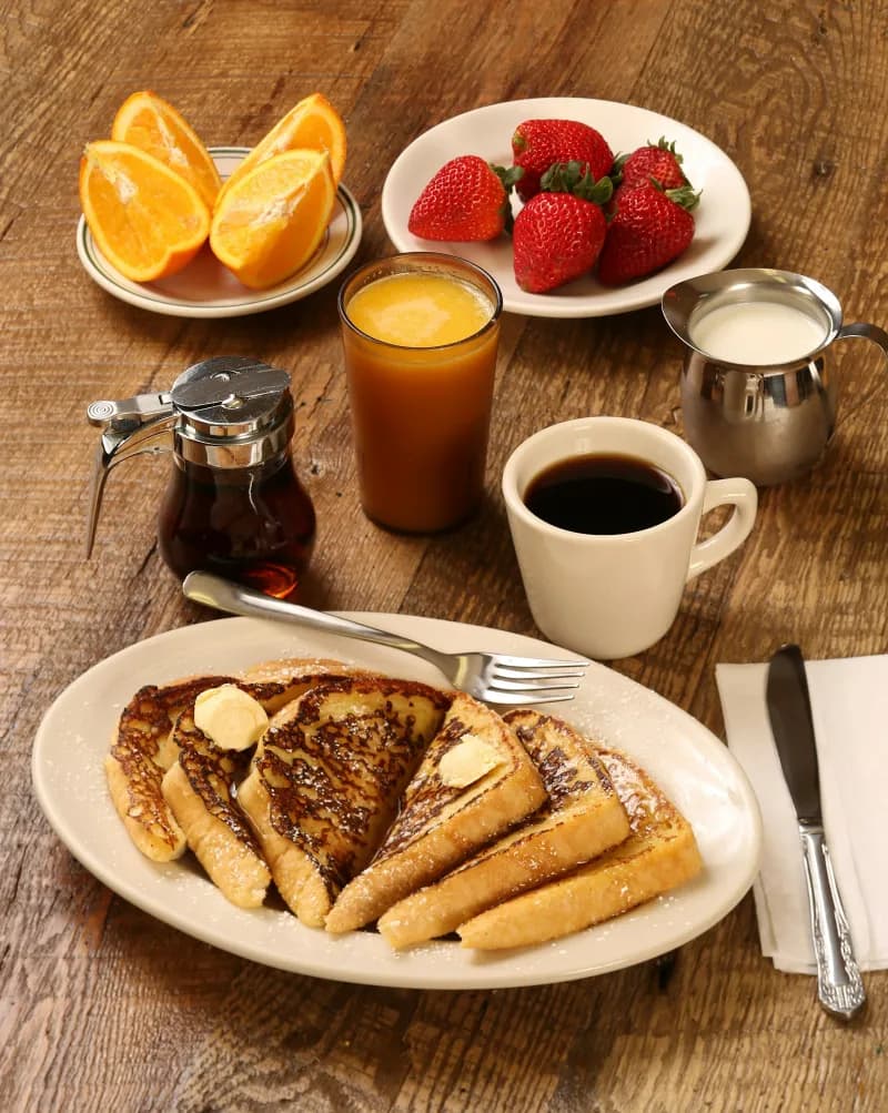 Two Eggs, Bacon or Sausage with French Toast